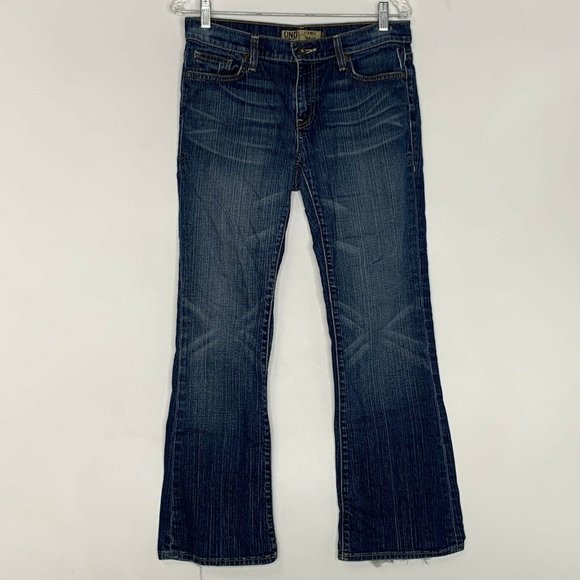 Old Navy Denim Women Jeans Blue Size 8 Short Low Waist Boot Cut Stretch‎ Pockets - Picture 1 of 11